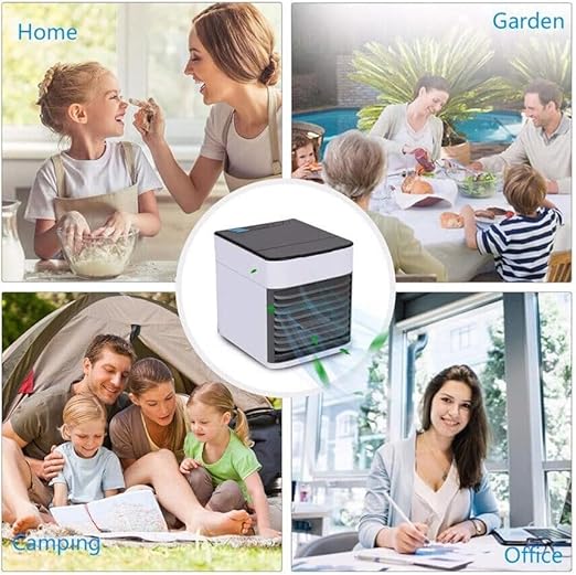 Mini Ar-Condicionado Portátil 3 em 1 – Refresque Qualquer Ambiente com Economia, Estilo e Entrega Rápida!