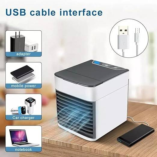 Mini Ar-Condicionado Portátil 3 em 1 – Refresque Qualquer Ambiente com Economia, Estilo e Entrega Rápida!